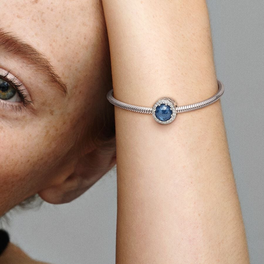 Sparkling Dark Blue Charm