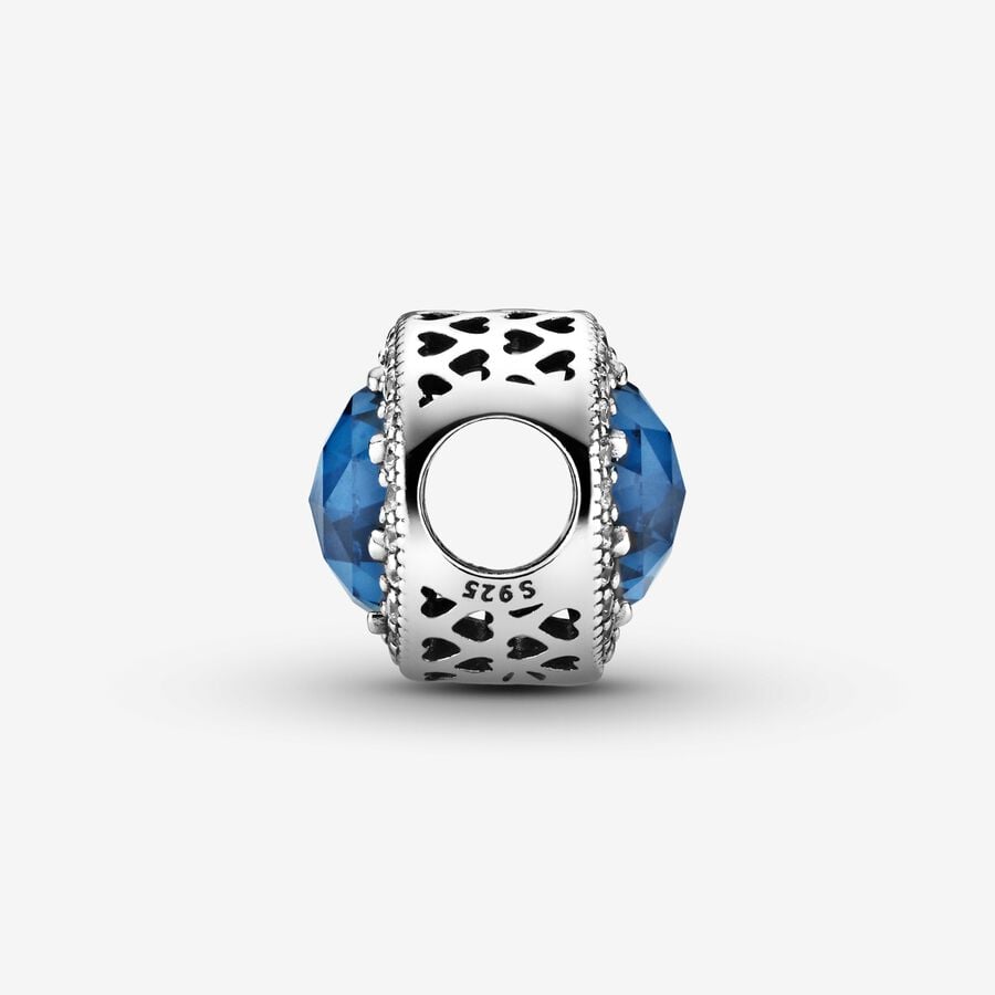 Sparkling Dark Blue Charm