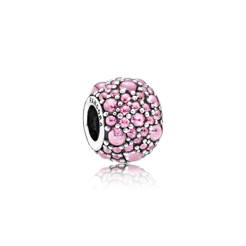 Shimmering Droplets Charm with Pink Zirconia