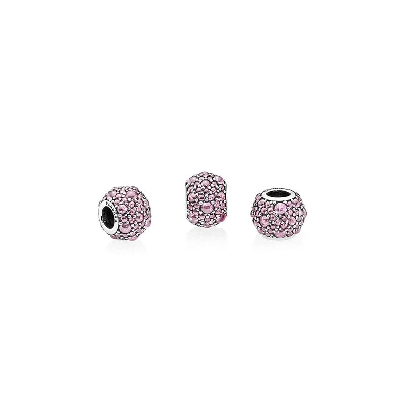 Shimmering Droplets Charm with Pink Zirconia