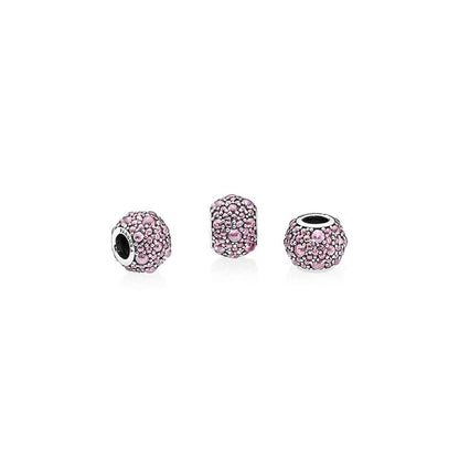 Shimmering Droplets Charm with Pink Zirconia