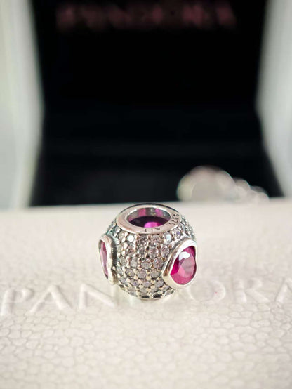 Captivating Pave Heart Charm 