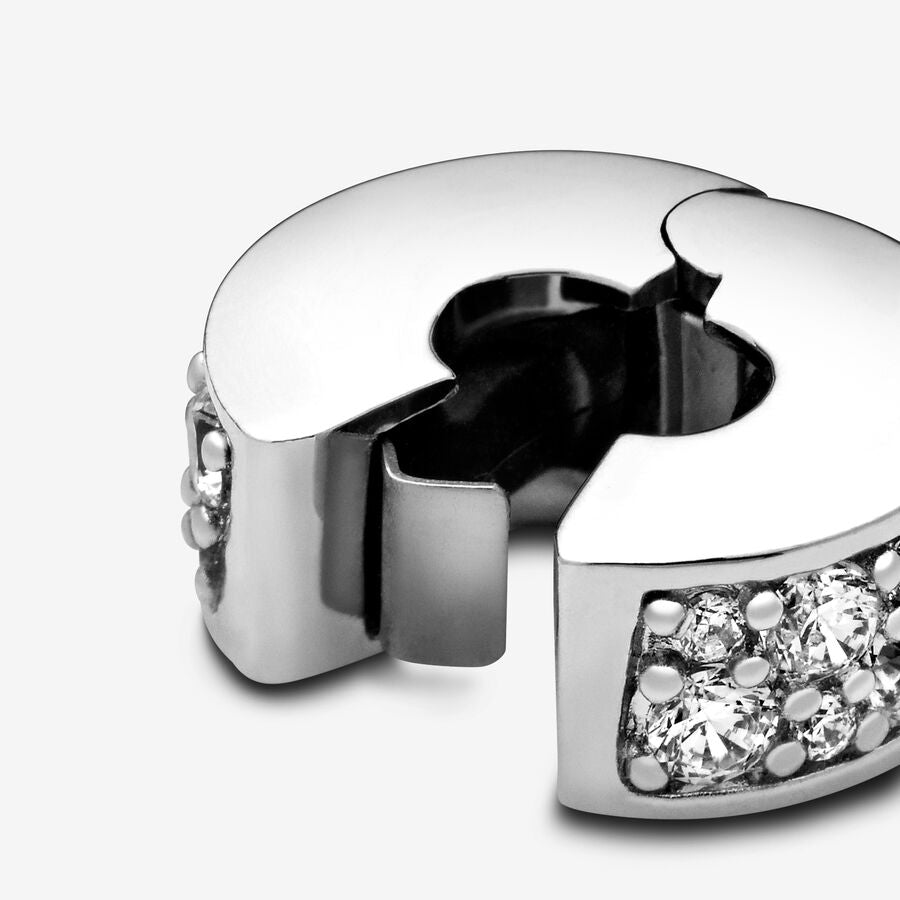 Clear Pavé Clip Charm