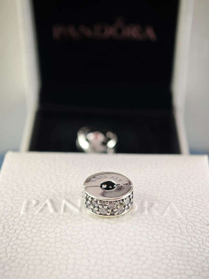 Clear Pavé Clip Charm