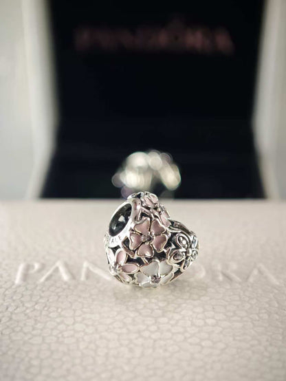 Poetic Blooms Heart Charm