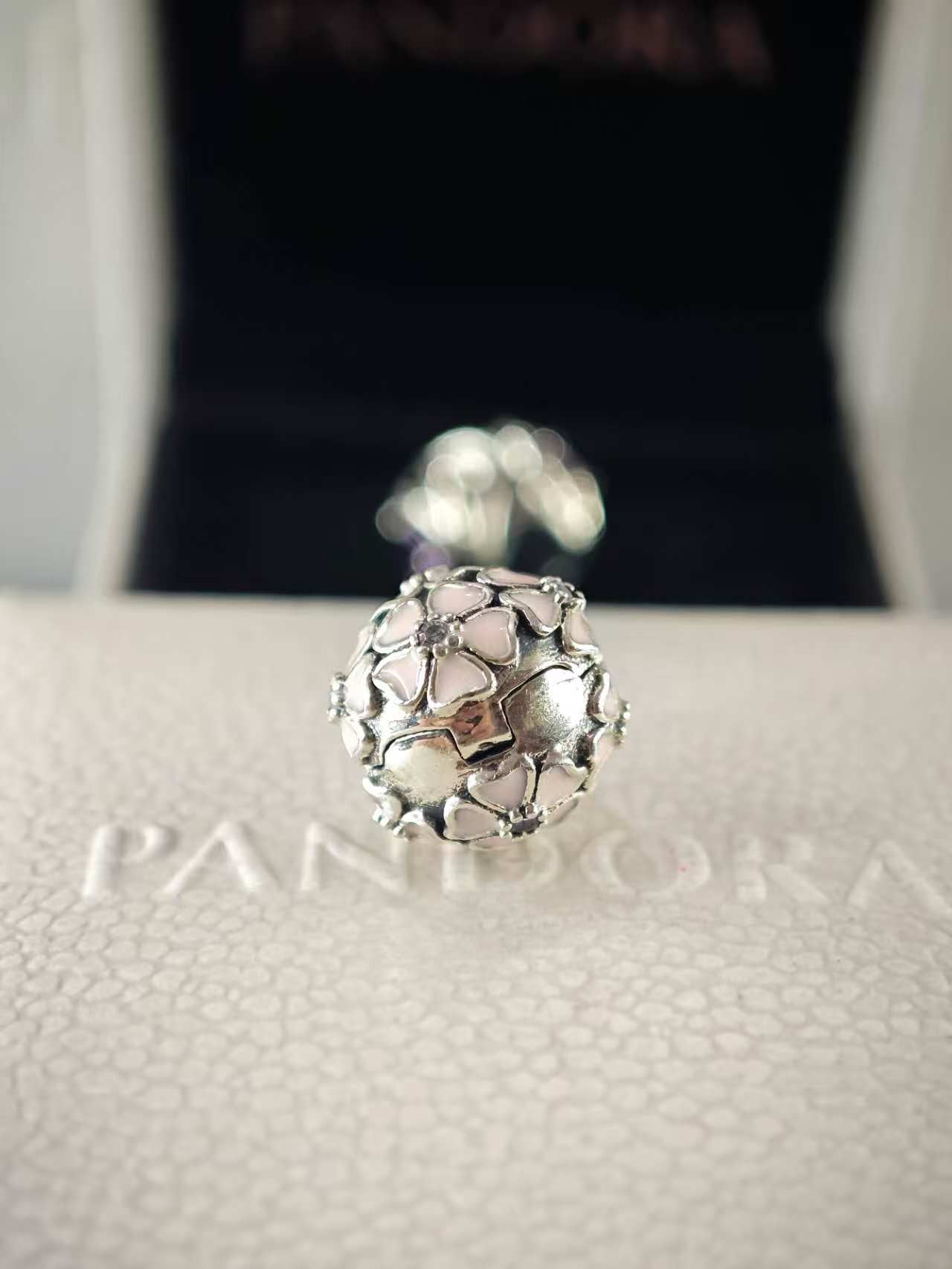 Cherry Blossom Clip with Soft Pink Enamel