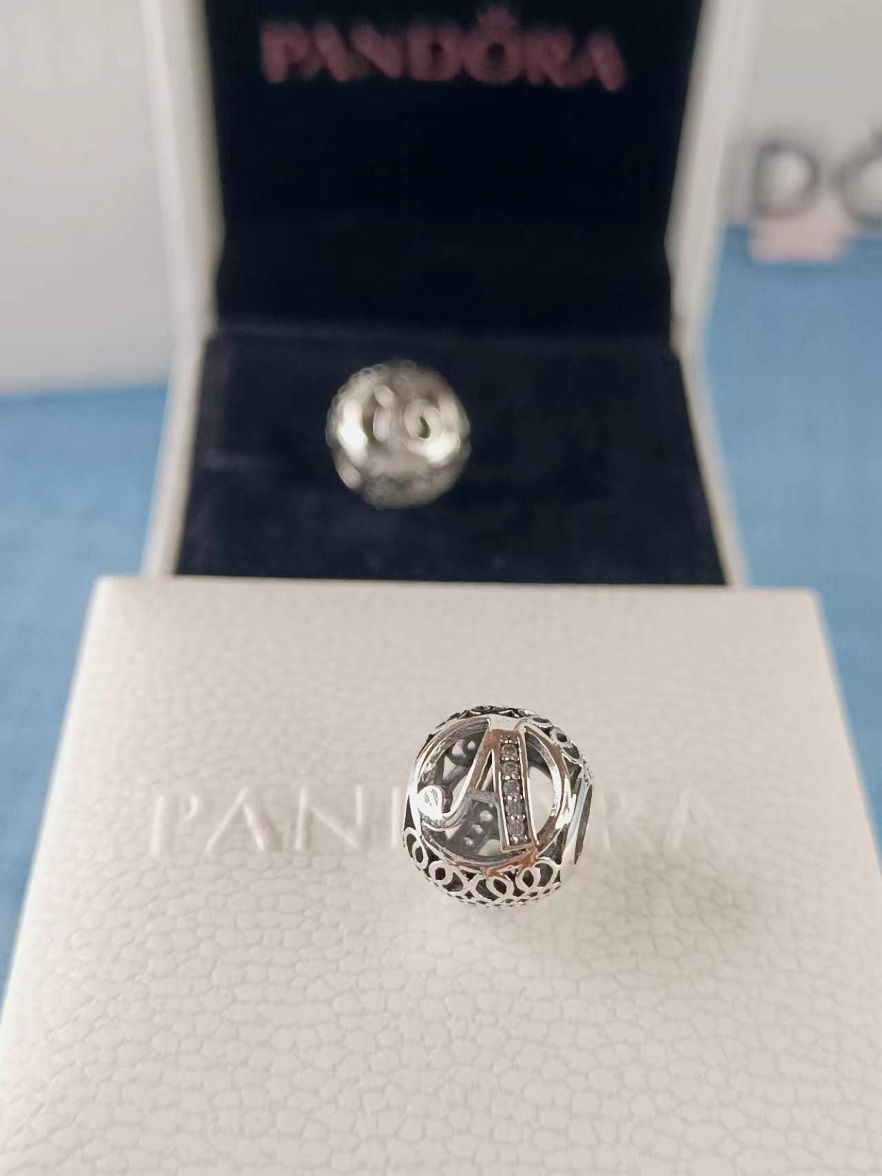 Vintage Letter A Charm