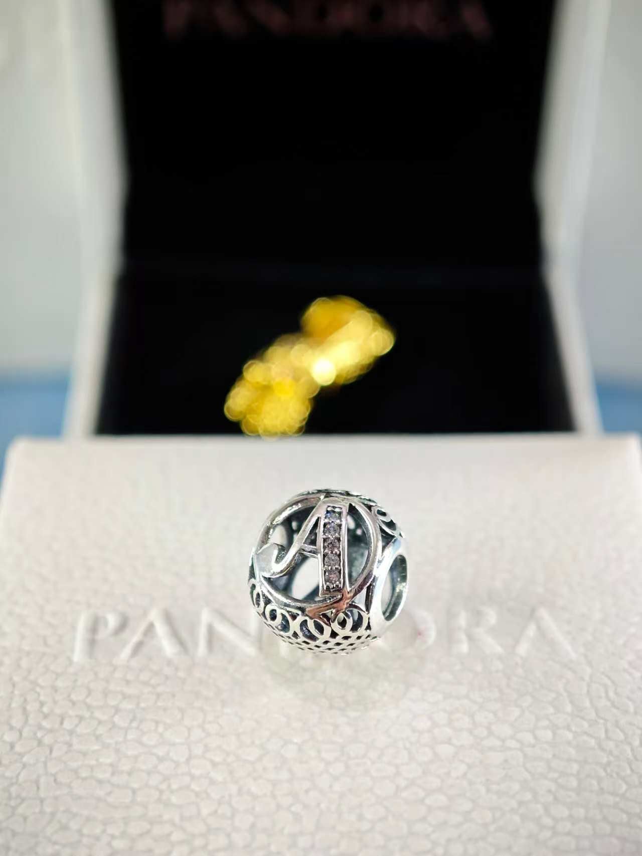 Vintage Letter A Charm