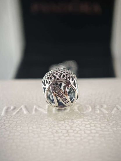 Vintage Letter N Charm