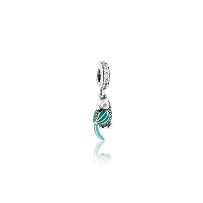 Pavé Parrot Dangle Charm