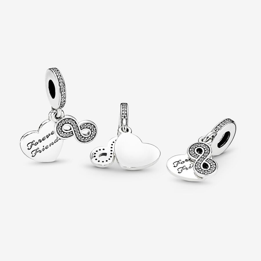 Forever Friends Heart Dangle Charm 