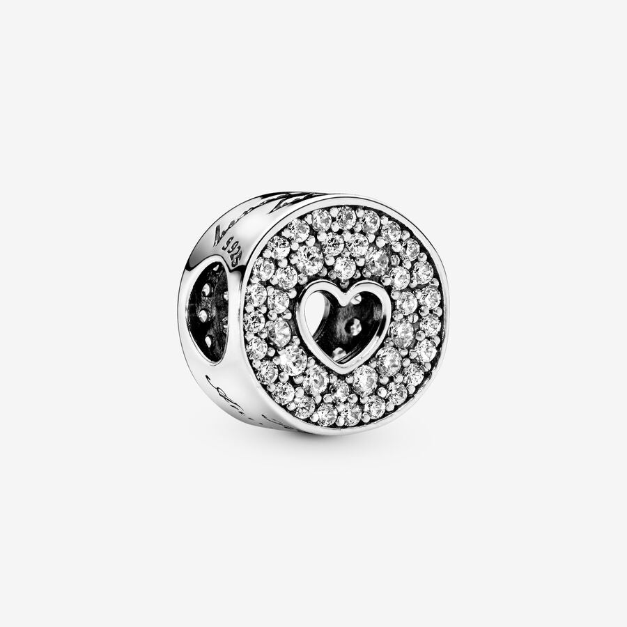 Pavé and Heart Anniversary Charm