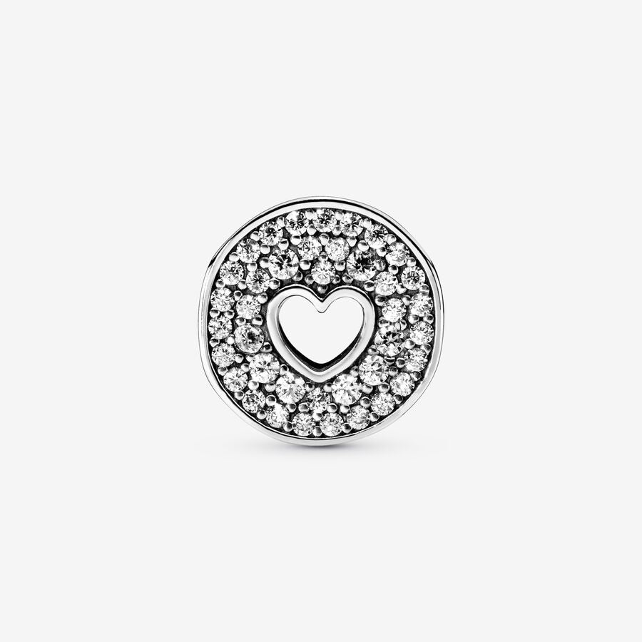 Pavé and Heart Anniversary Charm