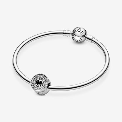 Pavé and Heart Anniversary Charm