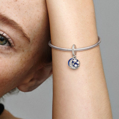 Moon and Blue Sky Dangle Charm