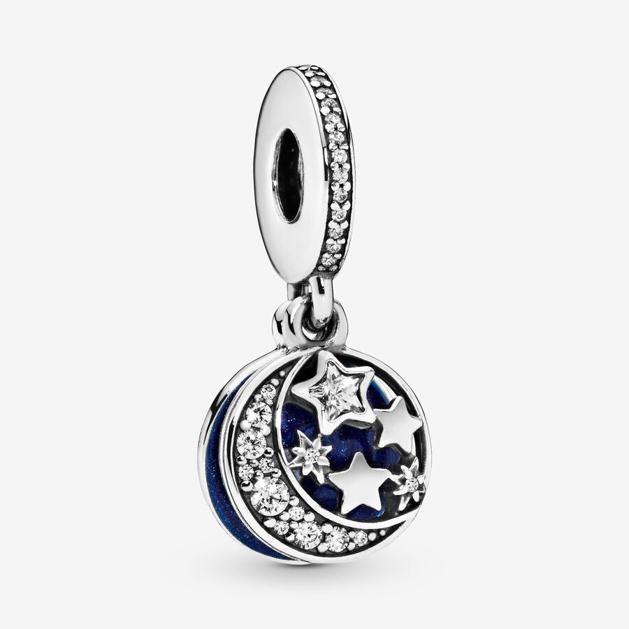 Moon and Blue Sky Dangle Charm