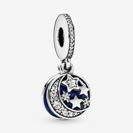 Moon and Blue Sky Dangle Charm