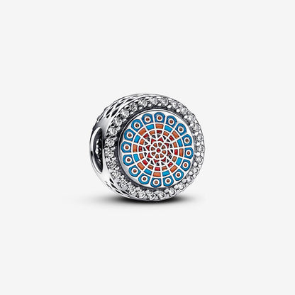 Engravable Cathedral Rosette Charm