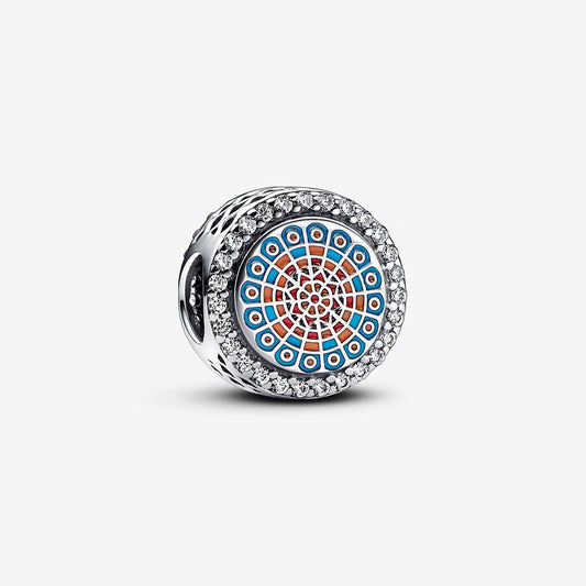 Engravable Cathedral Rosette Charm