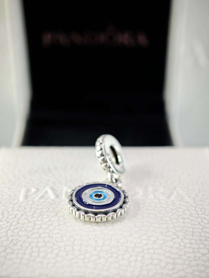 Evil Eye Silver Dangle Charm