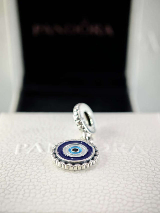 Evil Eye Silver Dangle Charm