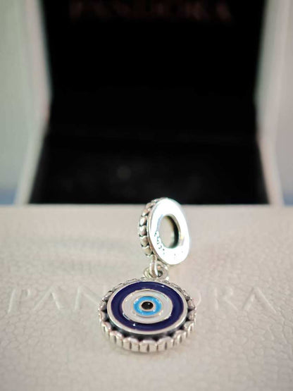 Evil Eye Silver Dangle Charm