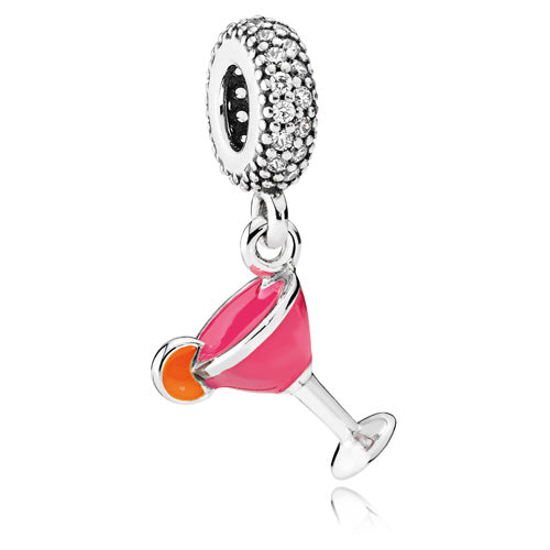 Fruity Cocktail Glass Dangle Charm