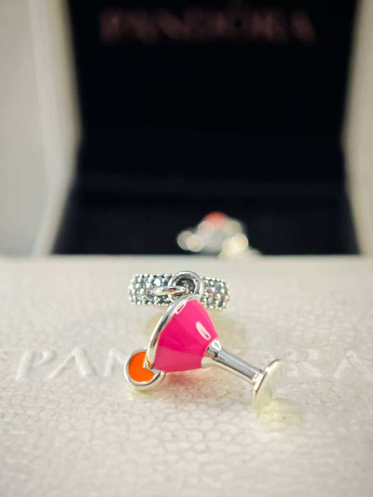 Fruity Cocktail Glass Dangle Charm