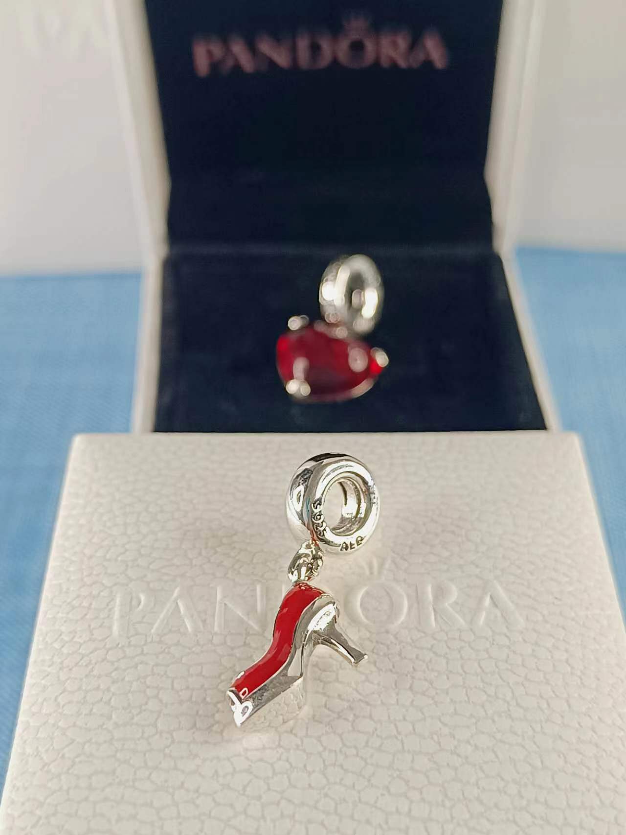Red Stiletto Dangle