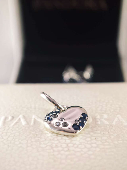 Sparkling Blue Dangle Charm