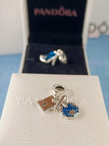 Airplane Passport Travel Charm