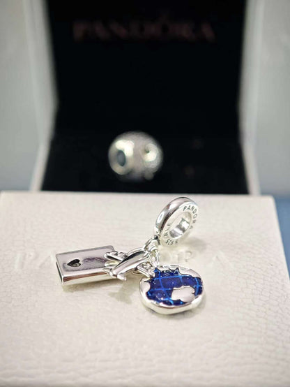 Airplane Passport Travel Charm