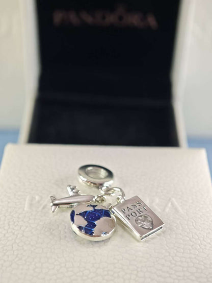 Airplane Passport Travel Charm