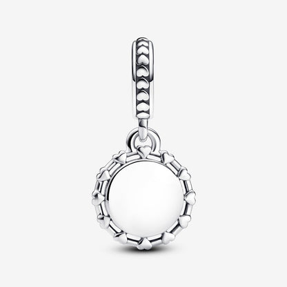 Stethoscope Engravable Dangle Charm Colour Red