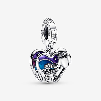 Disney Pixar Wall-E and Eve Glow-in-the-dark Dangle Charm
