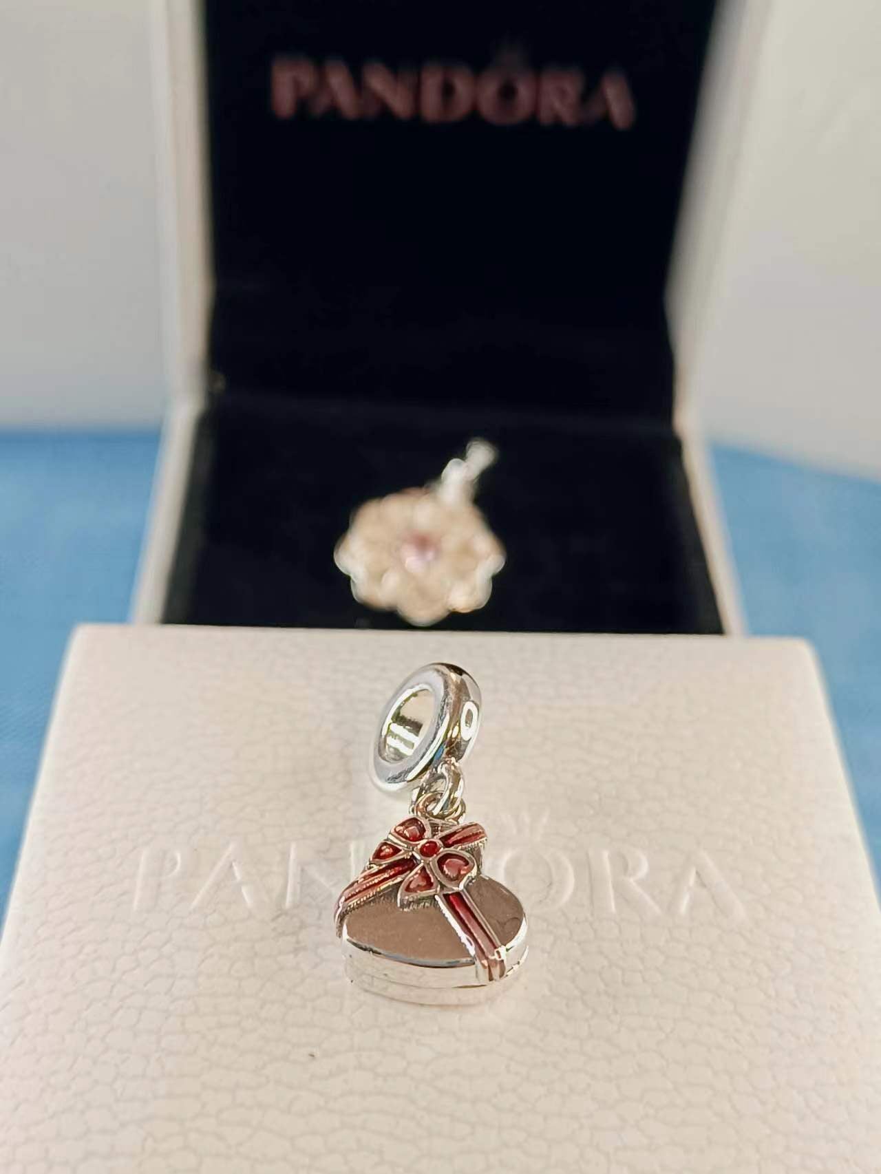 Openable Heart Chocolate Gift Box Dangle Charm
