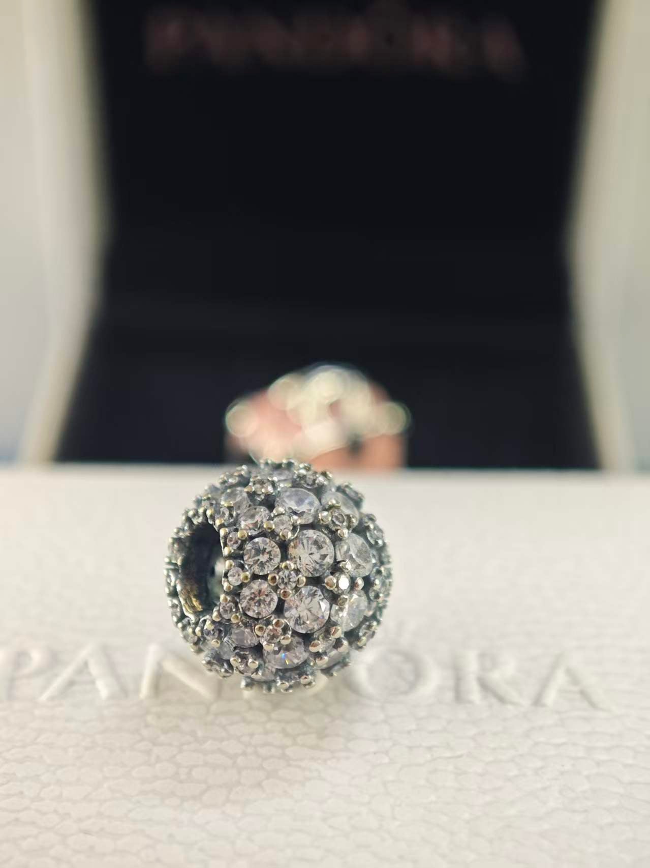 Sparkling Round Charm