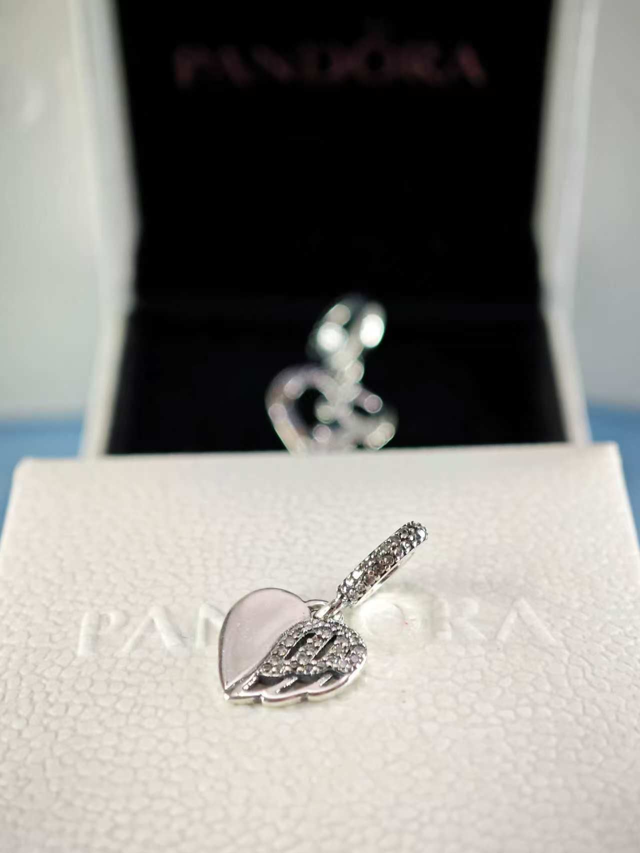 Heart &amp; Angel Dangle Charm