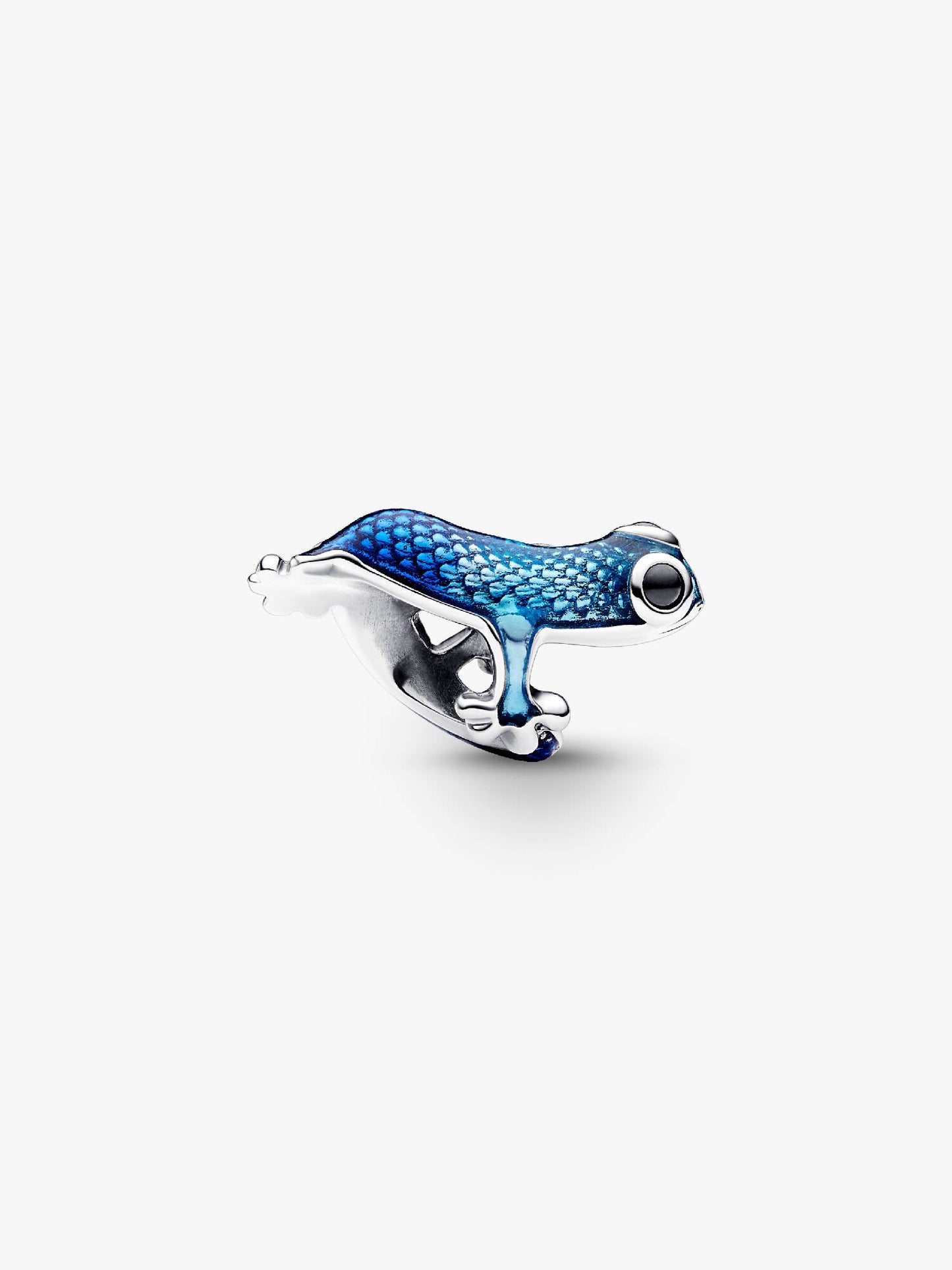 Metallic Blue Gecko Charm