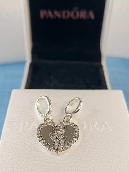 Friends Splittable Heart Dangle Charm
