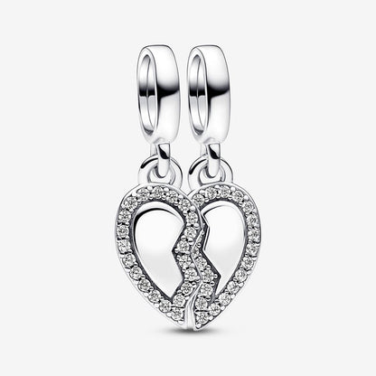 Friends Splittable Heart Dangle Charm