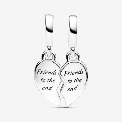 Friends Splittable Heart Dangle Charm