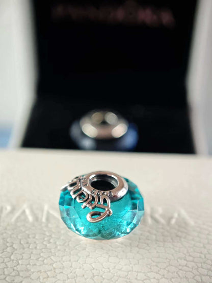 Faceted Murano Friendship Charm