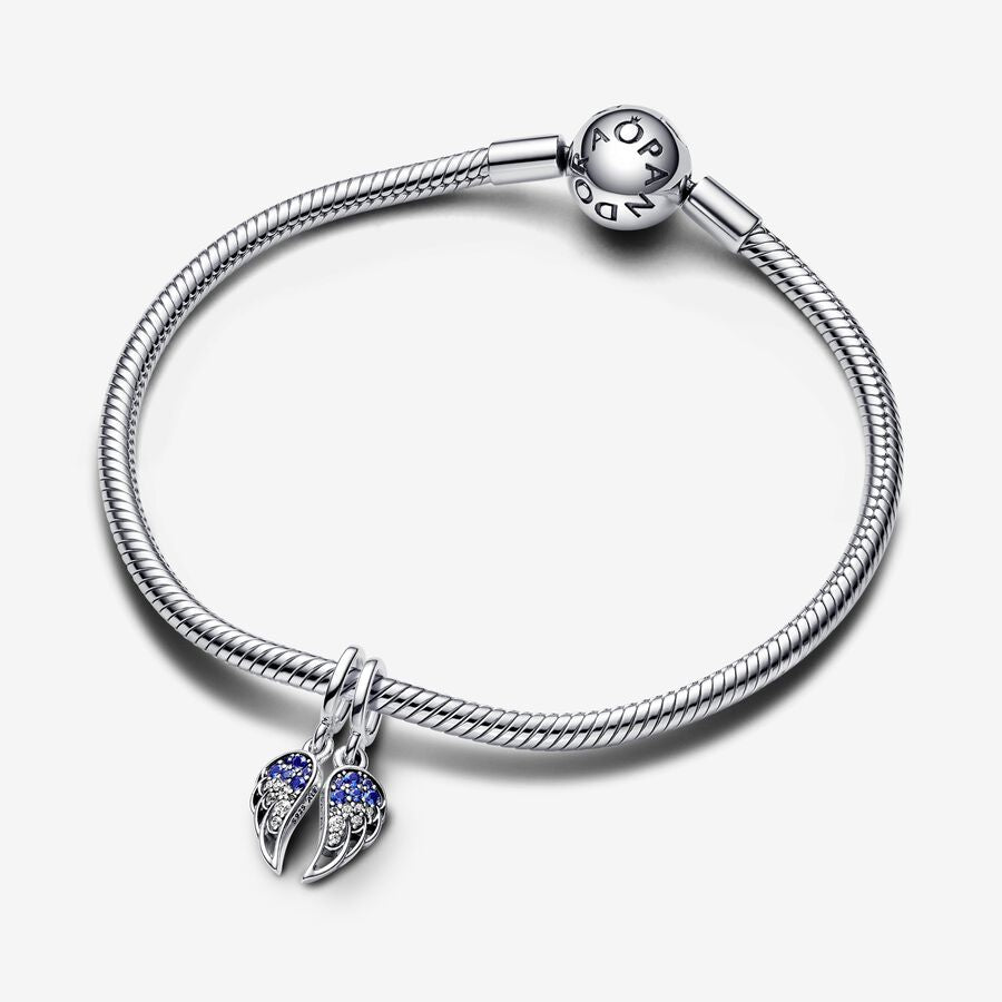 Sparkling Splitable Angel Wings Dangle Charm