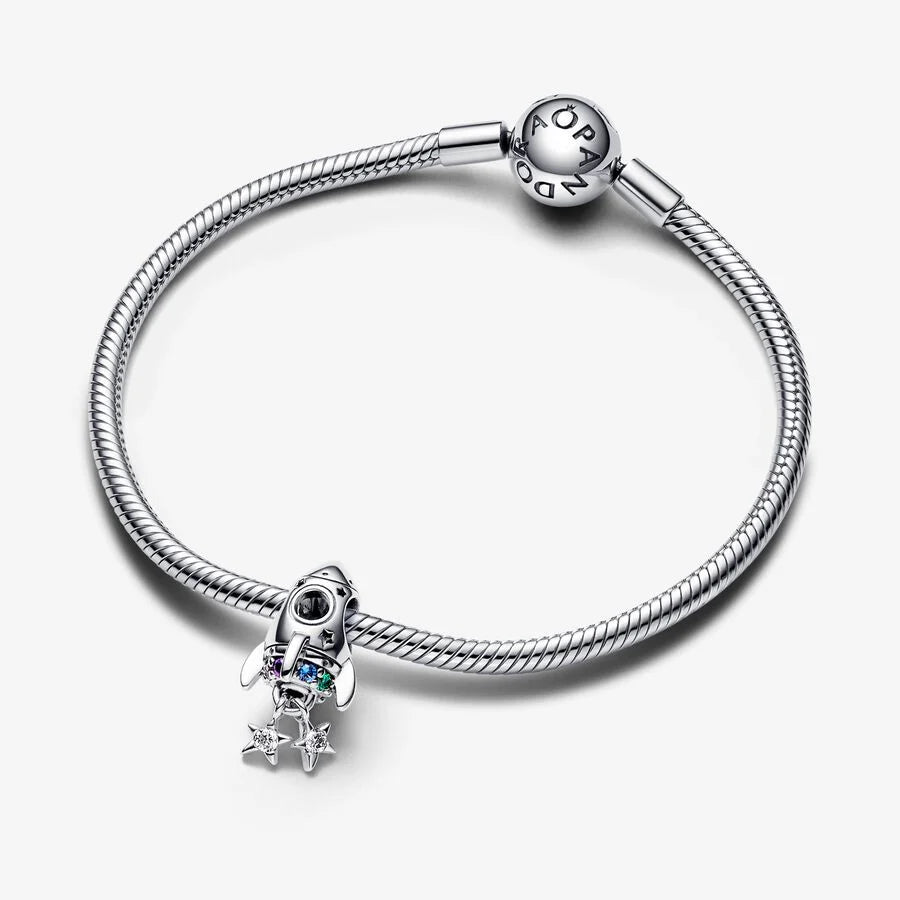 Space Love Rocket Charm