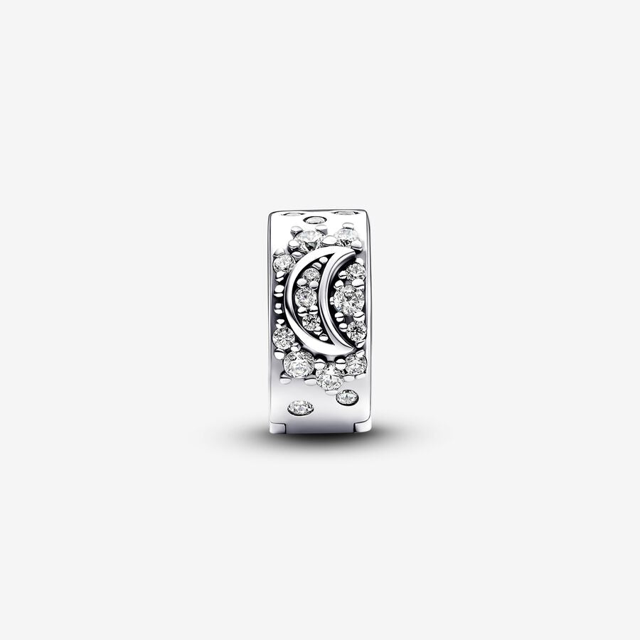 Sparkling Sun & Crescent Moon Clip Charm