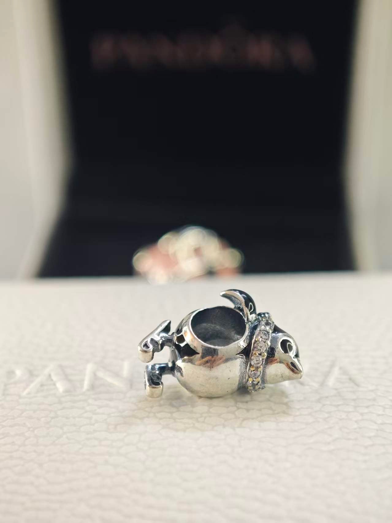 Skiing Penguin Charm