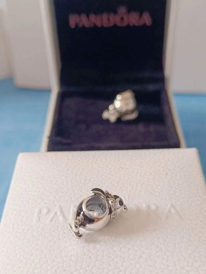 Skiing Penguin Charm