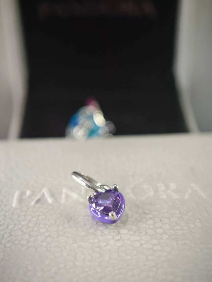 ME Purple Chakra Heart Mini Dangle Charm