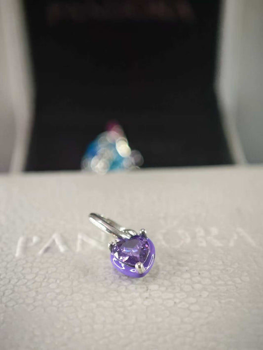 ME Purple Chakra Heart Mini Dangle Charm